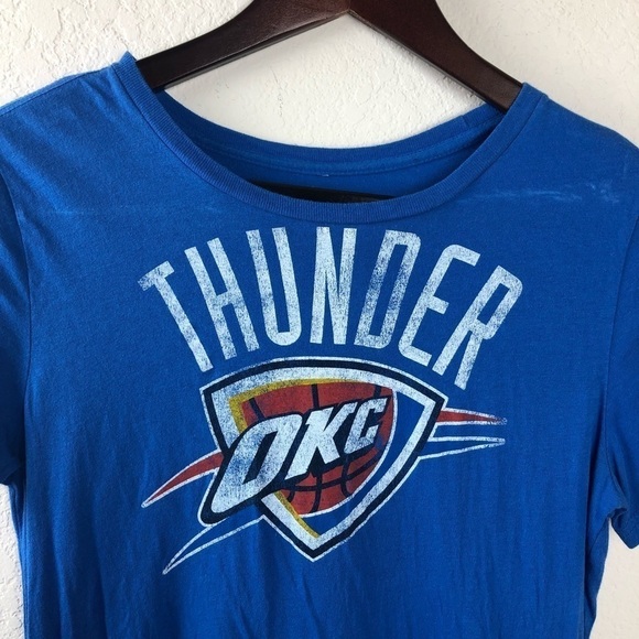 Adidas Womens Tee, Blue OKC Thunder Medium - Picture 2 of 8
